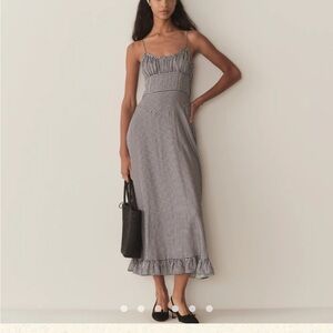 Doen - Rosaria Dress (Elegant Black and White Gingham Dress)